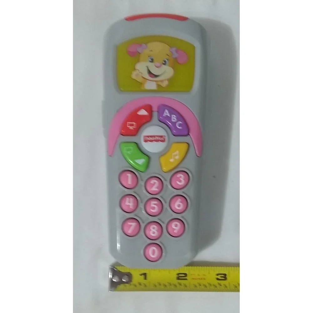 TV Remote Control Puppy Dog  Fisher Price Lights Up Talks Sings Toy‎ Baby READ - Picture 2 of 8